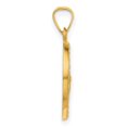 thumbnail image 2 of Auriga Fine Jewelry 14K Yellow Gold with White Rhodium Hollow St. Jude Thaddeus Medal for Women (L-22.5 mm, W-16.4 mm), 2 of 6