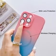 thumbnail image 5 of Compatible with iPhone 14 Pro Max Magnetic Case, Compatible with MagSafe, TPU Shockproof Protective case, Cute Gradient Color Case with Camera Lens Protector for Women & Men, PinkBlue, 5 of 11