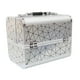 thumbnail image 2 of Estuche de tren para maquillaje, caja de cosméticos de belleza con bandeja, portador de maquillaje impermeable, organizador de almacenamiento de joyas Estilo A, 2 of 9