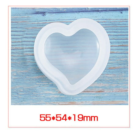 SHOPFIVE Epoxy Clear Heart Star Shape Silicone Resin Liquid Mold Pendant Casting Beads Crystal Molds DIY Jewelry Making Tool Hand (Best Clear Resin For Jewelry Making)