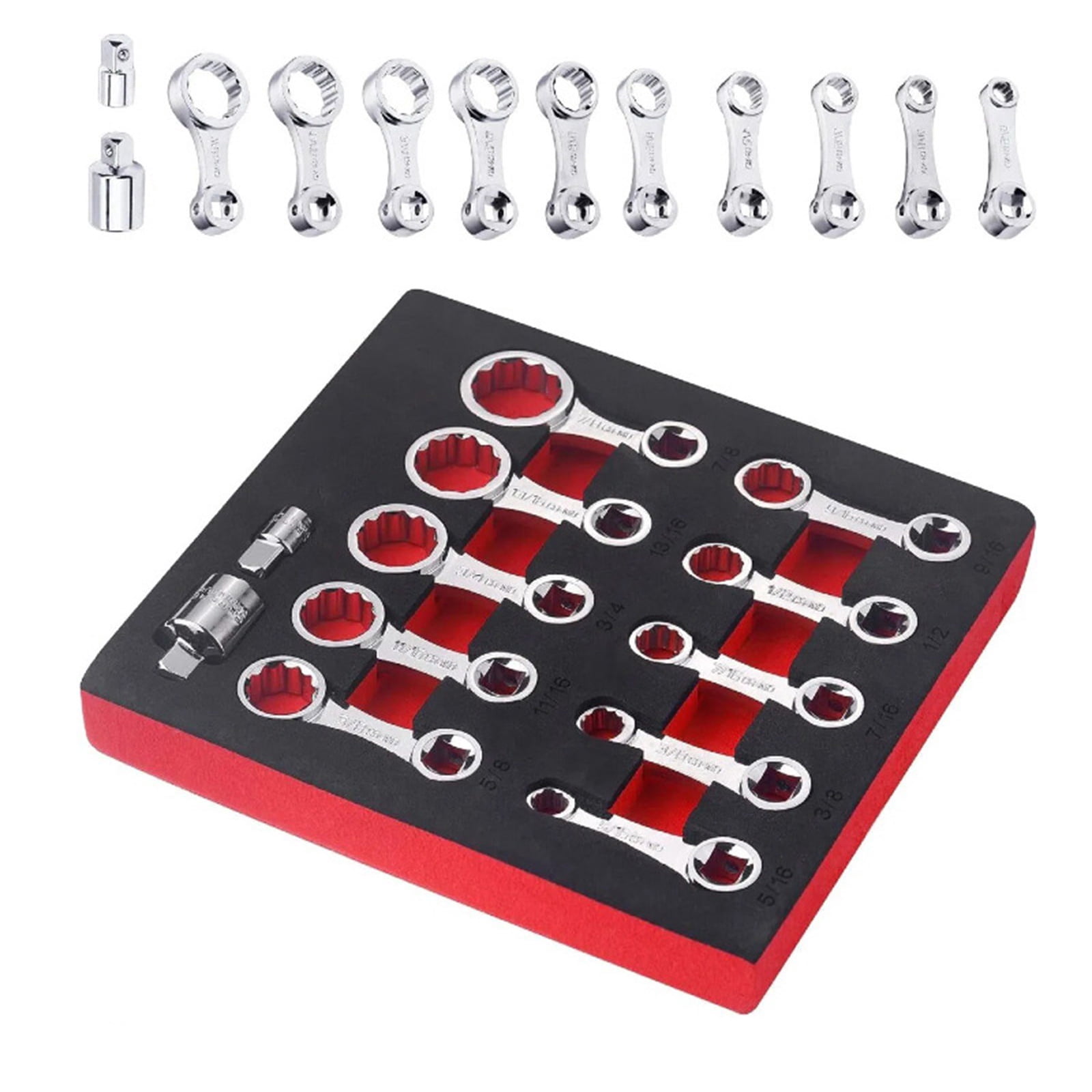 Torques Wrench Spanner 12 Point Adapter Set 3/8 Drive Torques Wrench Adapter 12-Point Box End Torques Adapter
