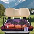 thumbnail image 3 of XYZCANDO Golf Cart Seat Cover with Front Pockets Soft, Compatible with Sports Club Car Seat Golf Cart Seats Cushion Covers(Palm Tree Sunset Print), 3 of 8