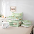thumbnail image 6 of Castle Fairy Cartoon Lion Giraffe Elephant Twin Bedding Sets 7-Piece for Preppy Child,Jungle Animal Bedding Comforter Set Microfiber,Chic Floral Wildlife Breathable Sheet Sets,Breathable Home Decor, 6 of 8