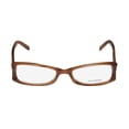 thumbnail image 3 of NEW VERA WANG V150 WOMENS/LADIES DESIGNER FULL-RIM BROWN / PEARL AUTHENTIC CONTEMPORARY AFFORDABLE HIP FRAME DEMO LENSES 51-17-135 FLEXIBLE HINGES EYEGLASSES/EYEWEAR, 3 of 9