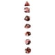 thumbnail image 2 of 7 Piezas Dados Poliédricos Acrílico Rojo Blanco Sunnimix, 2 of 8