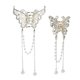 thumbnail image 1 of Ganga Única 2 piezas Clip para el Cabello Clásico Hueco Mariposa Clip de Borlas Elegante Accesorios para el Cabello Bonitos para Mujeres 5.71", 1 of 7