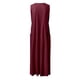 thumbnail image 5 of Vestido largo sin mangas con cuello en V y color liso para mujer: corte holgado, bolsillos, vestido informal cómodo para el día a día., 5 of 5