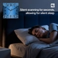 thumbnail image 4 of Modern Blue Wooden Wall Clock Silent Non Ticking, Abstract Diamond Luxury Gradient Square Wall Clocks Battery Operated, Decor Clock for Home Office, Living Room, Kitchen, 10 Inch, 4 of 9