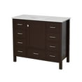 thumbnail image 5 of Horizon 42" Bathroom Vanity with Chocolate Cabinet and Engineered White Top, 5 of 5