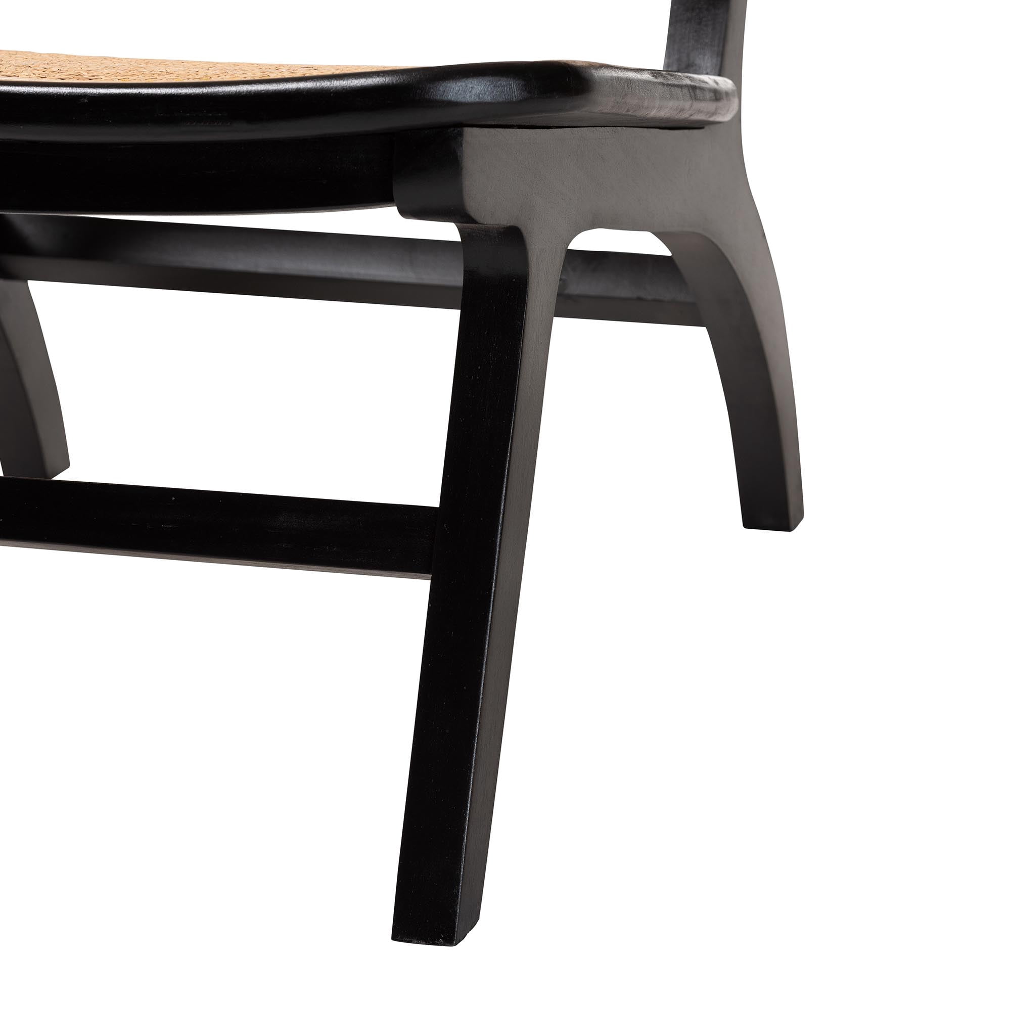 bali & pari Brisbane Boho Accent Chair, Black