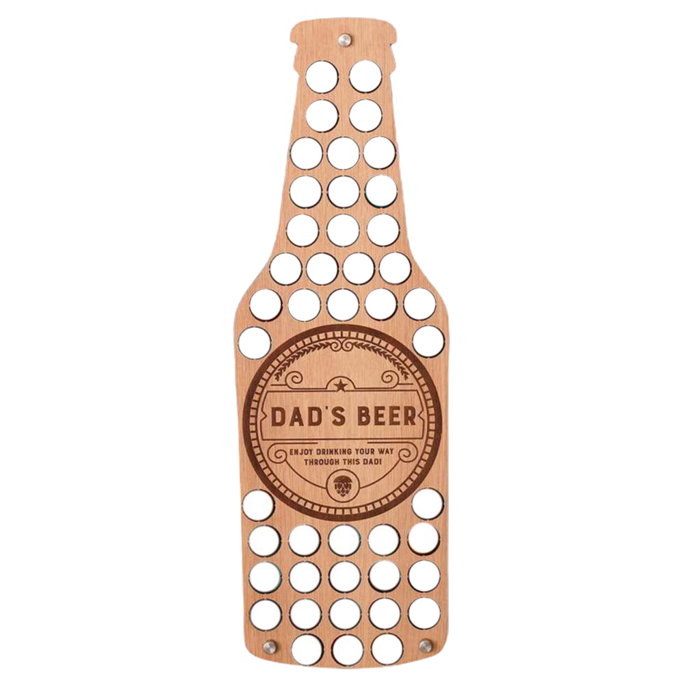 Magazine Beer Bottle Cap Collection Display Case Wine Cover Wood