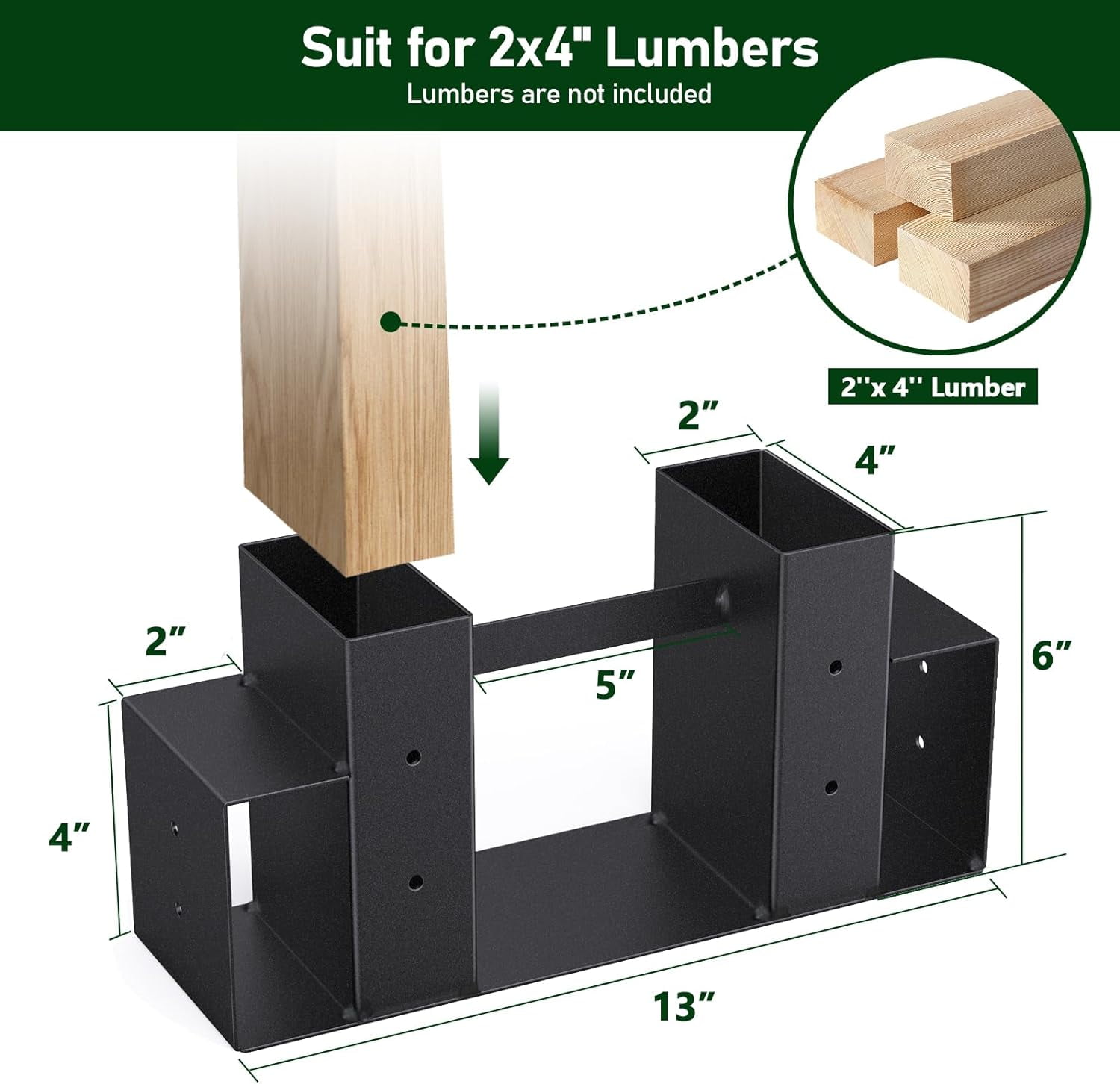 TRAMULL Indoor Outdoor Firewood Log Rack Bracket Kit Metal Fireplace Wood Storage Holder Adjustable to Any Length Walmart
