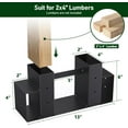thumbnail image 7 of TRAMULL Adjustable Outdoor Firewood Rack Bracket Kit, 7 of 7