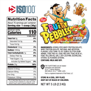 Dymatize ISO100 Whey Protein Powder Isolate, Fruity Pebbles, 25g Protein, 5 lb, 80 oz