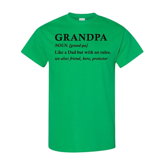 Inktastic Grandparents Day Grandpa Like a Dad but with No Rules T-Shirt