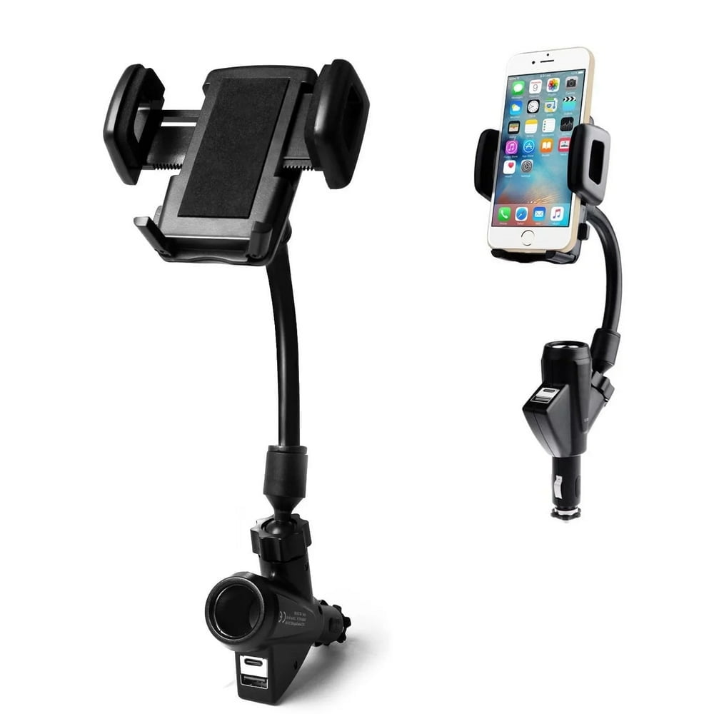 car cell phone holder cigarette lighter Rechargeable Mobile Cover Cigarette Lighter Flexible 360 Degree Rotating Phone Holder Finger Smartphone Holder Charging Cell Phone