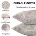 thumbnail image 5 of Outdoor Waterproof Throw Pillow Covers Set of 2 Pink Green Tie Dye Decorative Pillowcases Square Outdoor Pillows Cushion Case 16x16 Inch Ombre Abstract Art Patio Pillows for Couch Sofa Bed Garden, 5 of 9
