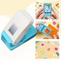 Craft Hole Punch, 1X0.8 inch Rectangular Postage Stamp Punches & 1" Square Hole Punches, Lever Action Puncher for Paper Crafting Scrapbooking DIY Projects Arts Crafts Supplies Scrapbook Decors