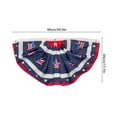 thumbnail image 3 of Miwamany Patriotic Pleated Fan Flag Banner,4th of July Decorations for Outdoor Porch & Railing, Red White & Blue Decor for 4th of July, Memorial Day, Independence Day Decorations, 3 of 8
