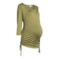 thumbnail image 2 of Oh! Mamma Maternity Women's Sideseam Drawstring Top (Women's and Women's Plus), 2 of 6