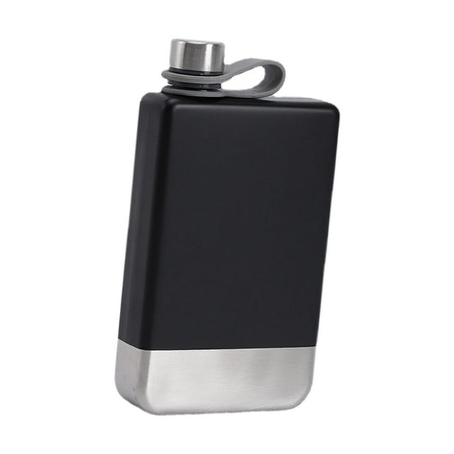 Mini Petaca, Alcohol Whisky Licor Licor Contenedor Drinkware Fsk para mochilero Camping Senderismo Picnic Regalos , negro Sunnimix mini petaca