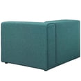 thumbnail image 3 of Modway Mingle Modern Style Polyester Fabric Right-Facing Sofa Chair in Teal Blue, 3 of 6
