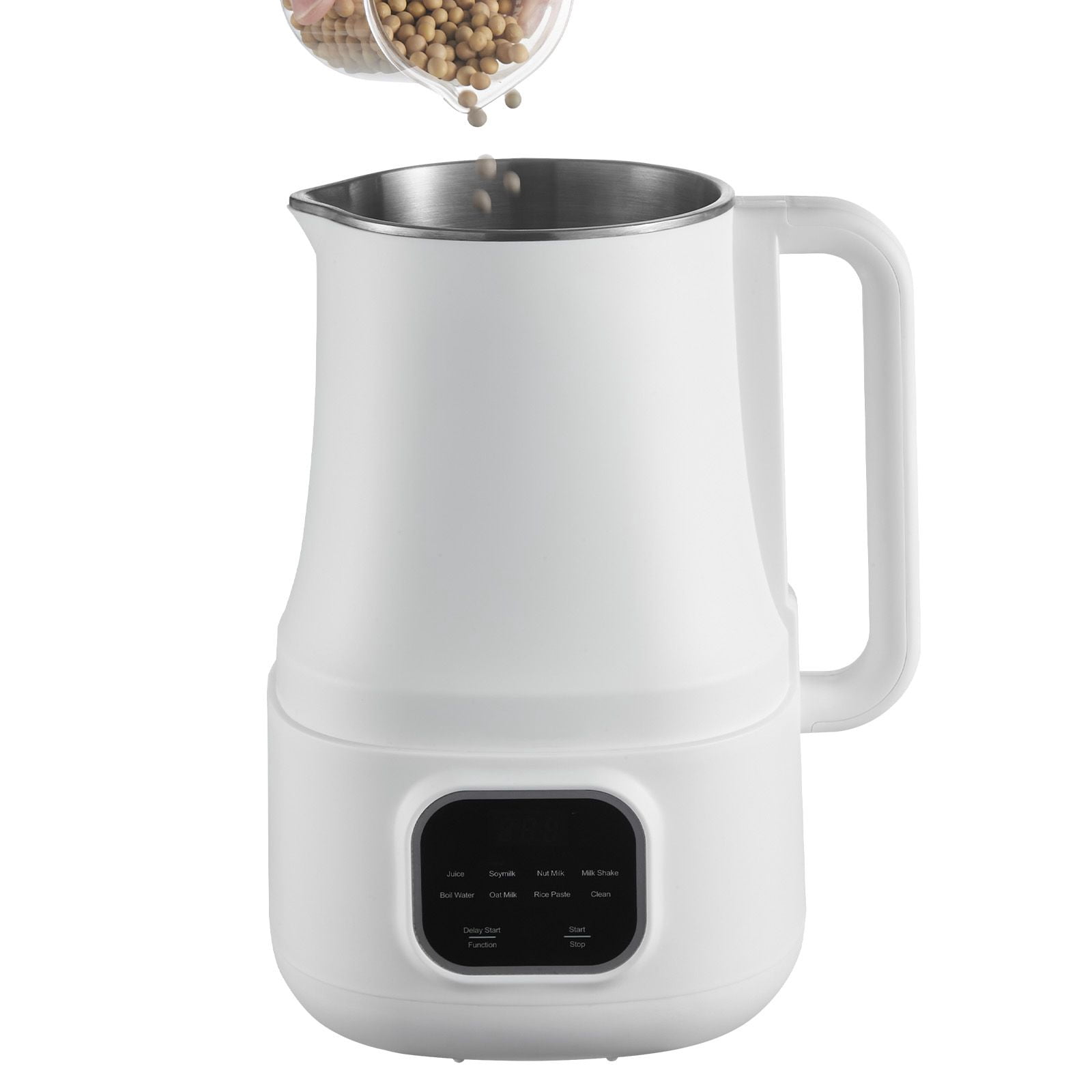 8-in-1 Nut Milk Maker Machine, 34oz Large Capacity, 10 Stainless Steel Blades, Self-Cleaning, Low Noise below 70dB, 12H Preset for Soy Milk Smoothie