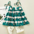 thumbnail image 3 of Robe Décontractée Sans Manches en Coton pour Bébés Filles, Robe d'Été Imprimée avec Bretelles, 3 of 7