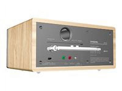 Sangean HDR-18 HD Radio/FM-Stereo/AM Wooden Cabinet Table Top Radio silver