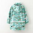 thumbnail image 5 of EQWLJWE Rainy Season Children's Cute Print Hooded Mid-length Raincoat Jacket (Girl's) 8-9 Years, 5 of 5