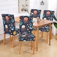 thumbnail image 2 of Yayeee 2 Pack Dining Chair Covers Stretch Parson Chairs Slipcovers Seat Protector, Red Jellyfish, 2 of 6