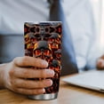 thumbnail image 6 of 20 oz Melted Skull Tumbler Cups with Lid,Skull Coffee Mug,Halloween Coffee Tumbler,Stainless Steel, Double Wall, Insulated Tumblers Travel Coffee Mug, Birthday Christmas Gifts For Women Men, 6 of 7