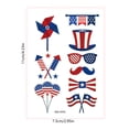thumbnail image 3 of Danhjin Paper Stickers Luminous Independence Day Sticker Flag Party Luminous Disposable Temporary Sticker Stickers, 3 of 6