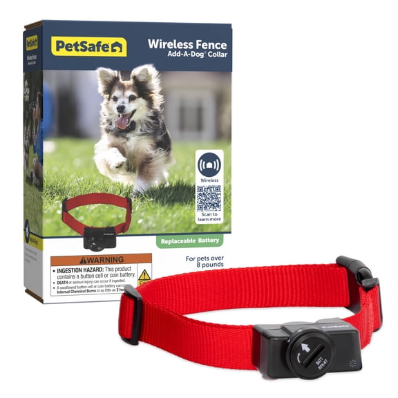 PetSafe Wireless Pet Containment System Receiver Collar for Dogs & Cats 5 lb., Waterproof