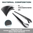 thumbnail image 6 of Xotic Tech 2PCS Interior Gear Shift Side Strip Panel Compatible with Honda Civic 11th Gen 2022 (Black with Carbon Fiber Pattern), 6 of 9
