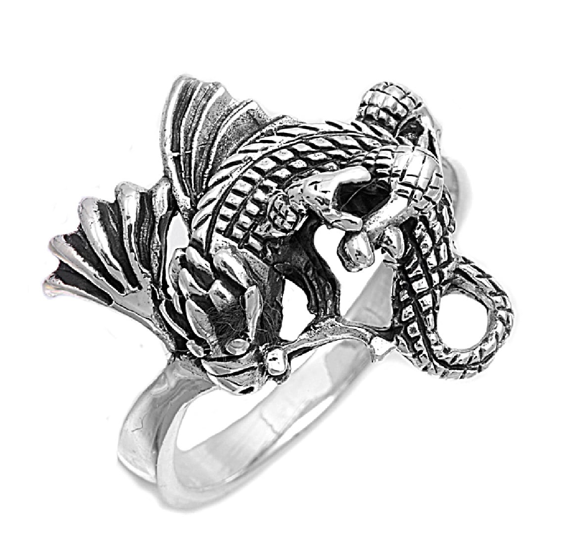 Draconic Lord Dragon Ring - Large Gothic Stainless Steel Ring For Men –  Wicked Tender