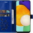 thumbnail image 4 of Dteck Galaxy A13 5G Case, Samsung A13 5G Wallet Case PU Leather Elegant Embossed Magnetic Cover with Flip Kickstand Card Holder Cover for Samsung Galaxy A13 5G Big Butterfly, Blue, 4 of 4
