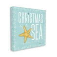 thumbnail image 3 of Stupell Industries Christmas By The Sea Turquoise Holiday Painting Gallery Wrapped Canvas Print Wall Art, 3 of 5
