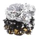 thumbnail image 3 of 3pcs Sequin Hair Ties for Women – Stylish Elastic Hair Bands with Sparkly Sequins for Various Hairstyles, 3 of 5