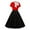 Red, variant on Xihbxyly Party Dresses for Women Fashion Solid Color Off the Shoulder Cocktail-Length Dress Casual Slim Fit Short Sleeve Holiday Party Dresses