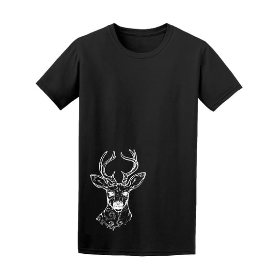 Deer With Peacock Feathers Tee Men's -Image by Shutterstock