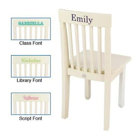 Kidkraft Personalized Avalon Vanilla Chair Walmart Com