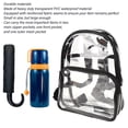 thumbnail image 4 of Mochila Transparente Pequeña, Impermeable, Aprobada Por El Estadio, Correa Transpirable Ajustable, Mochila Transparente De PVC Para La Playa Para El Trabajo, 4 of 7