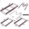 thumbnail image 4 of Organizador de ollas y sartenes de longitud ajustable, almacenamiento de metal resistente para gabinetes de cocina o encimeras, almohadillas de silicona antideslizantes de montaje rápido con 7, 4 of 5