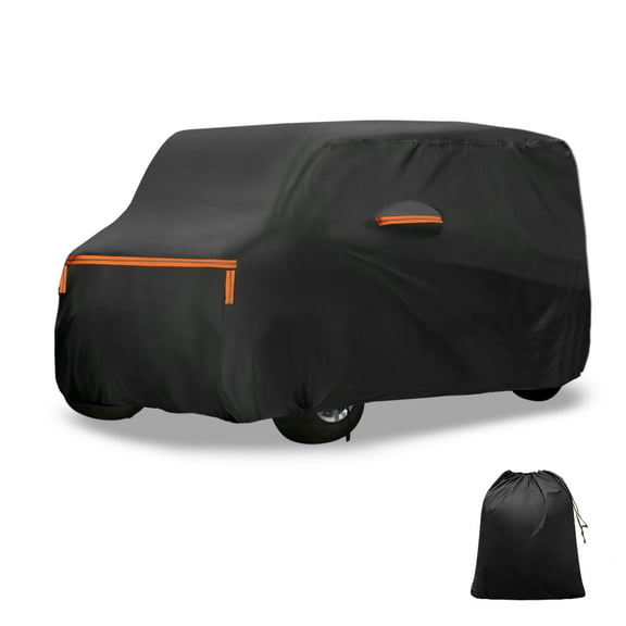 Unique Bargains Car Cover for Nissan Roox Aluminum Film Cotton Outdoor Full Car Cover All Weather Waterproof Windproof Sun Rain Snow Protection with Door Zipper