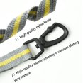 thumbnail image 2 of ZHAOCHENG Correa para perro reflectante de nailon ajustable de alta calidad, sin tirones, con asa acolchada suave, bolsa para excrementos de perro y campana pequeña, número de bricolaje de 1,1 a 1,5 m, 2 of 5