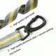 thumbnail image 2 of Correa para perro reflectante de nailon ajustable de alta calidad, sin tirones, con asa acolchada suave, bolsa para excrementos de perro y campana pequeña, número de bricolaje de 1,1 a 1,5 m (amarillo, 2 of 5