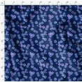 thumbnail image 4 of Soimoi Florals Print,Cotton Poplin, Sewing Fabric Sold by The Yard 42 Inch Wide,Sewing Craft Quilting/Quilt Making Fabric, Dark Blue, 4 of 6