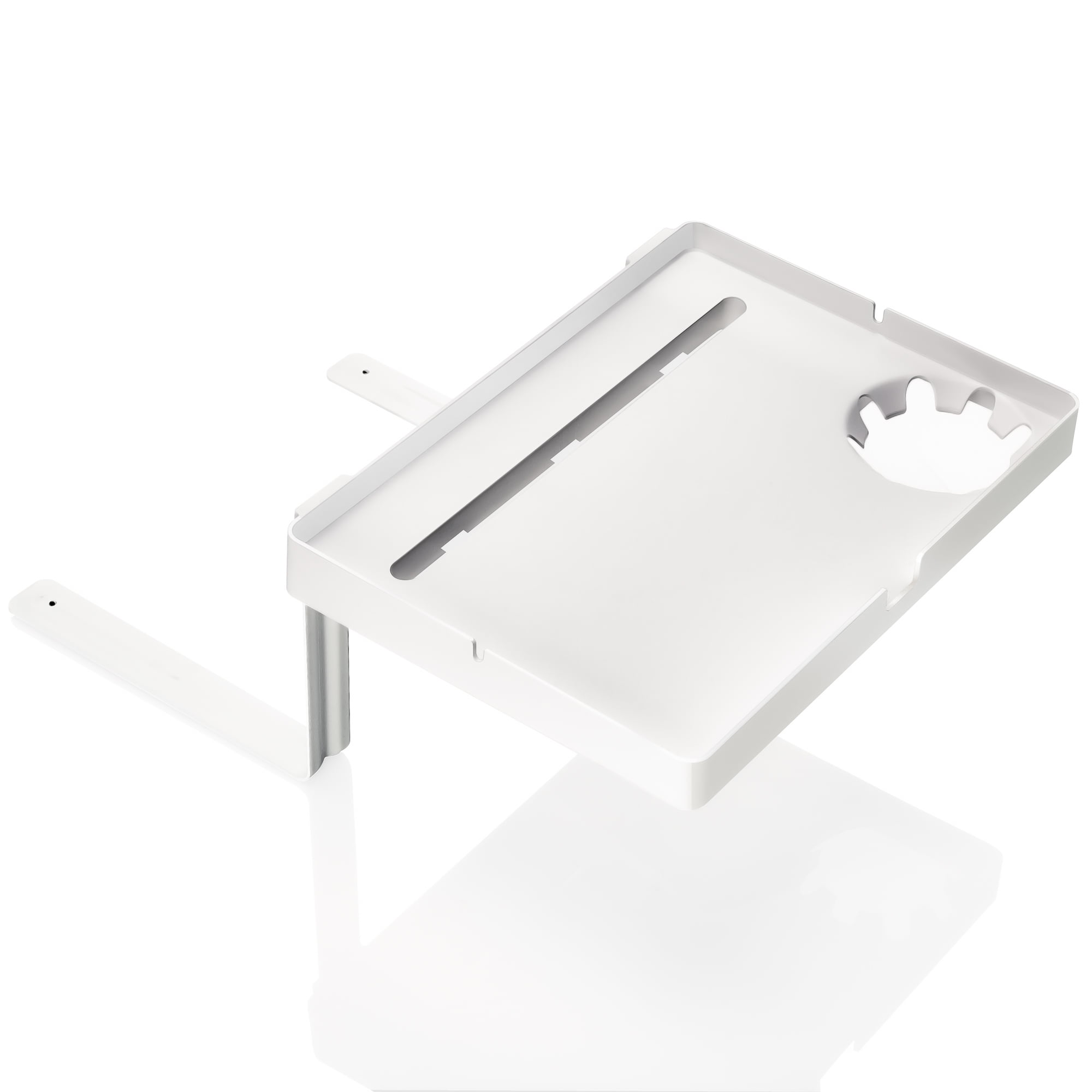 Aleratec Bedside Shelf and Mattress Tray with Built in Cup Holder and