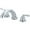 Polished Chrome, variant on Olympia Faucets P-1131T ACCENT Two Handle Roman Tub Trim Set